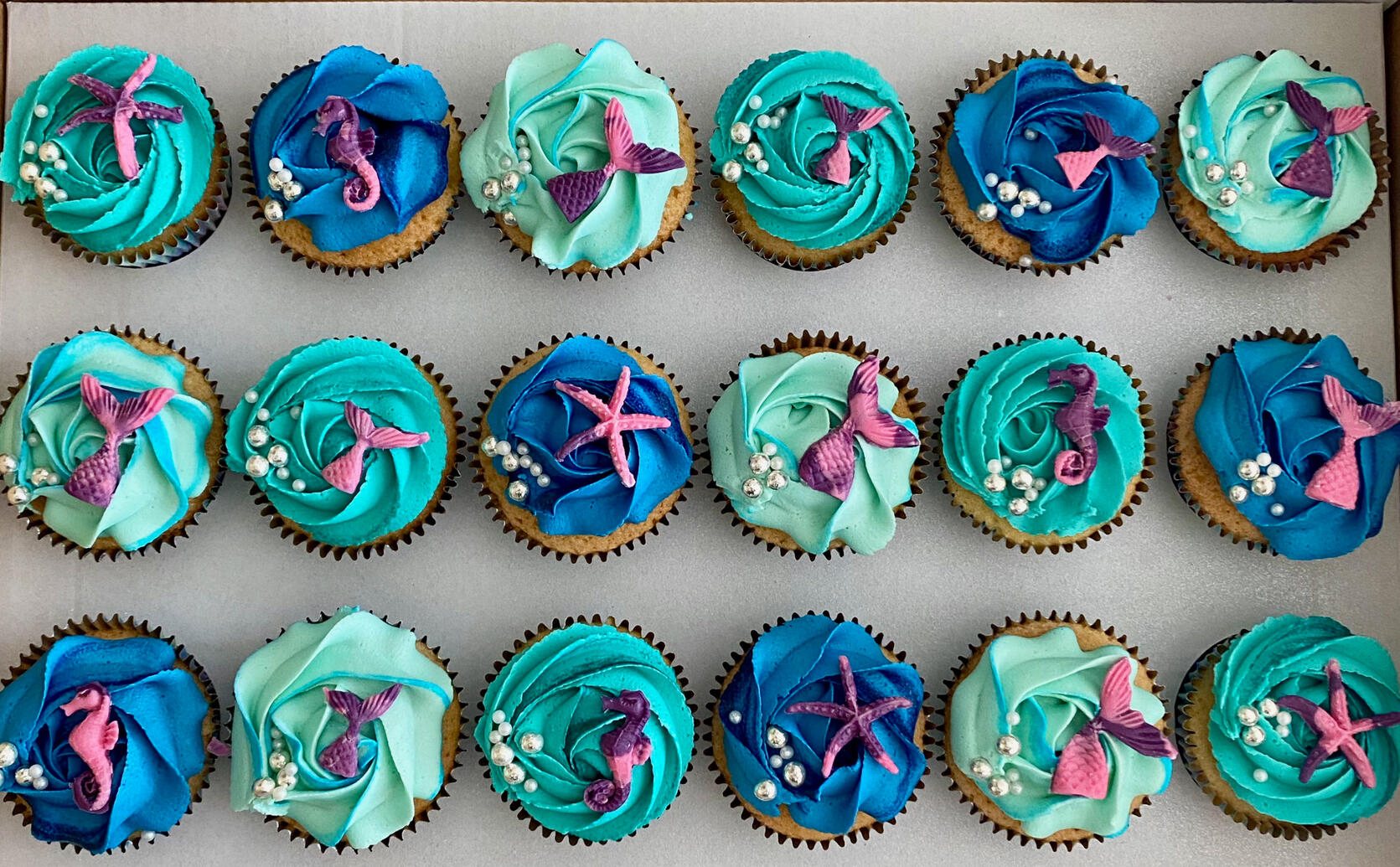 Mermaid cupcakes Mermaid cupcakes